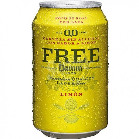 Cervesa Free Damm Lemon (lata) (Pack 24 Uds.)